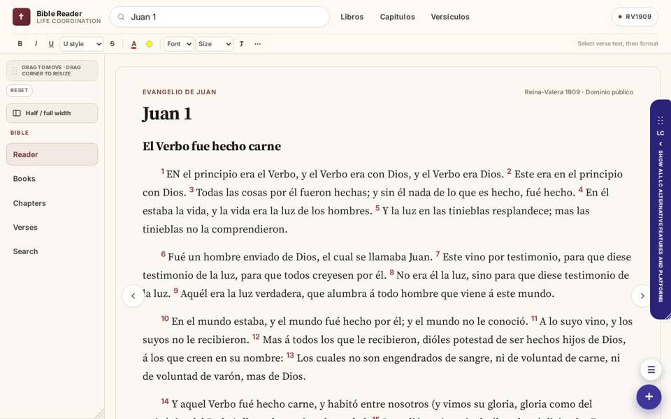 Bible preview screen 1