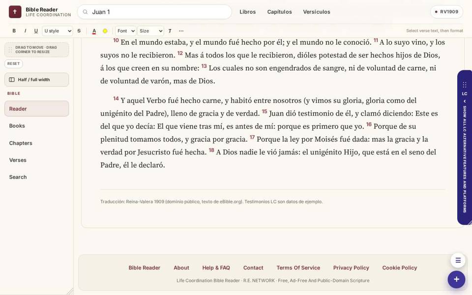 Bible preview screen 2