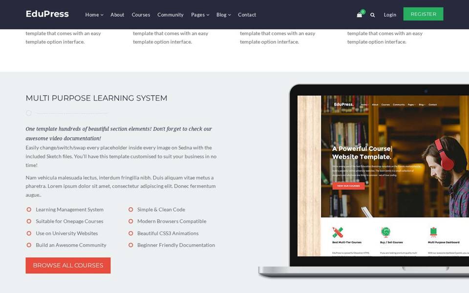 Learn, Teach preview screen 2